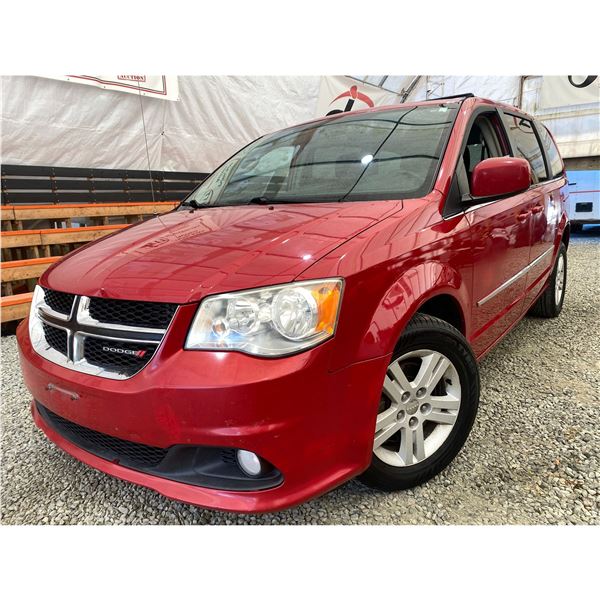 PARKSVILLE - 2012 DODGE GRAND CARAVAN RED 294253 KMS - 264944-3