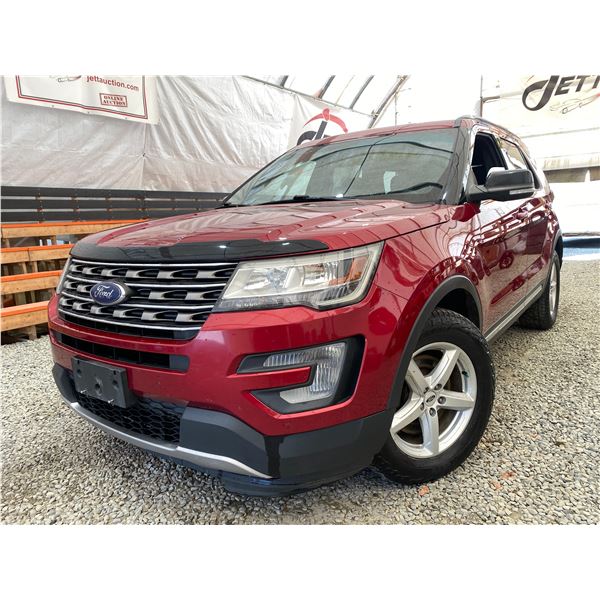 PARKSVILLE - 2017 FORD EXPLORER RED 256129 KMS - A72010-2