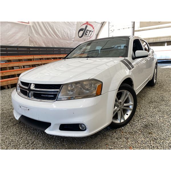 PARKSVILLE - 2011 DODGE AVENGER WHITE 132923 KMS - 526024-3