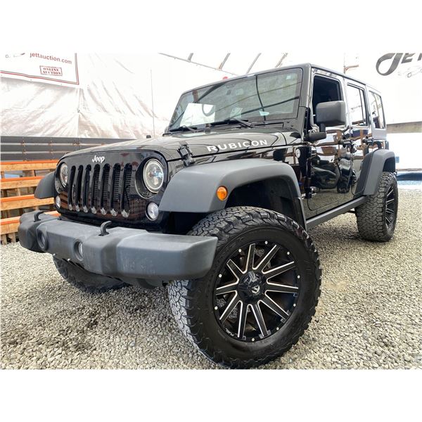 PARKSVILLE - 2015 JEEP WRANGLER RUBICON BLACK 160728 KMS - 743177-3