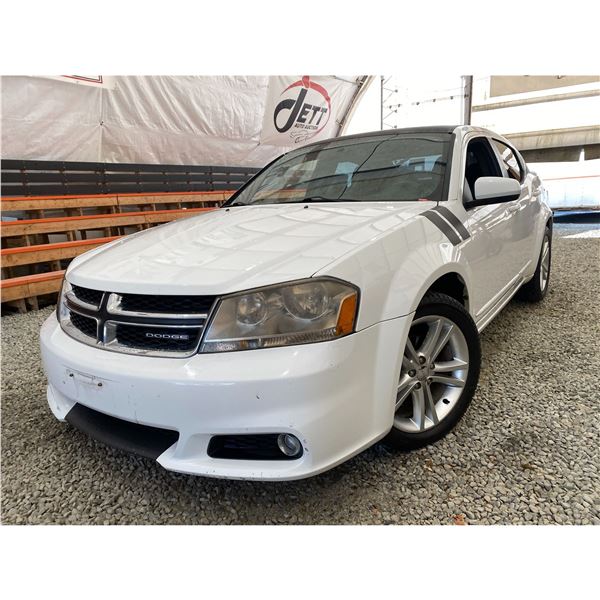 PARKSVILLE - 2011 DODGE AVENGER WHITE 132923 KMS - 526024-3