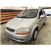 Image 3 : PARKSVILLE - 2006 CHEVROLET AVEO GREY 181222 KMS - 606826-2