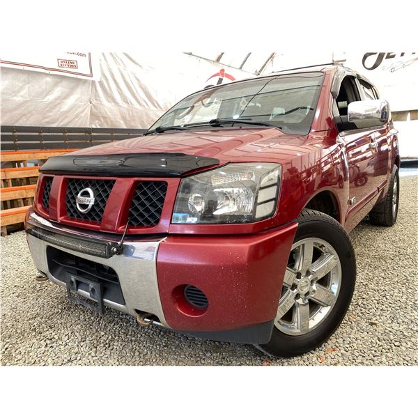 PARKSVILLE - 2005 NISSAN ARMADA RED 212033 MILES- 728683-3