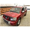 Image 4 : PARKSVILLE - 2005 NISSAN ARMADA RED 212033 MILES- 728683-3