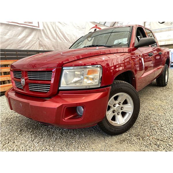 PARKSVILLE - 2008 DODGE DAKOTA RED 289606 KMS - 524739-2