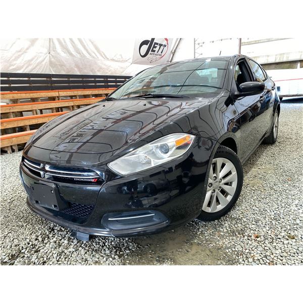 PARKSVILLE - 2015 DODGE DART BLACK 176307 KMS - 225121-4