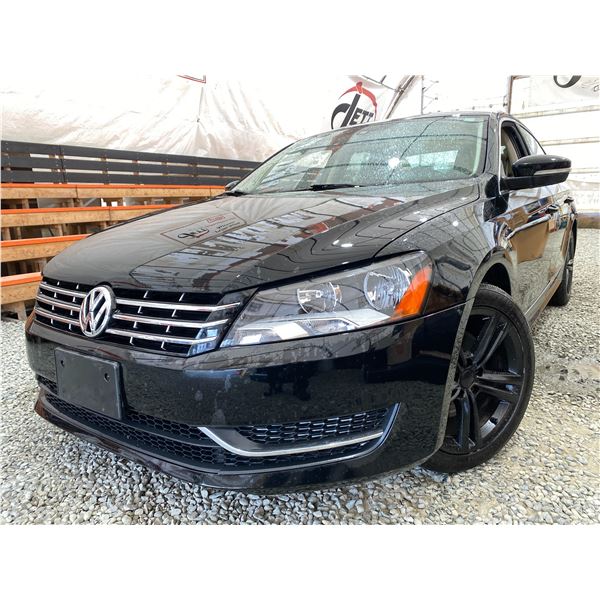 PARKSVILLE - 2014 VOLKSWAGEN PASSAT BLACK 186161 KMS - 022064-2