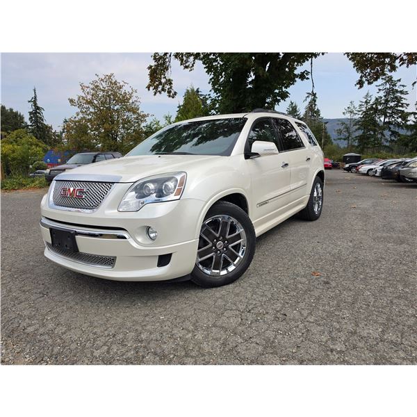 DUNCAN - 2012 GMC ACADIA WHITE 177077 KMS - 294543-3
