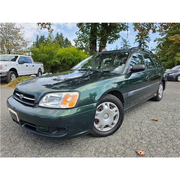 DUNCAN - 2002 SUBARU LEGACY GREEN 318362 KMS - 307120-1