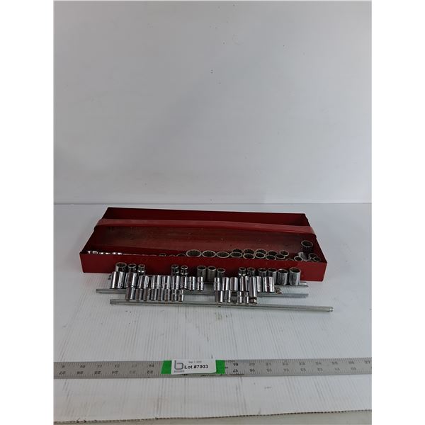 Martin Tools Chrome Socket Wrench Set ( as is, cannot ship)