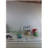 Image 1 : Styling Gel, Plastic Container, Decorative Pieces, Detergent, Sanitizer, Misc, Pickup Only