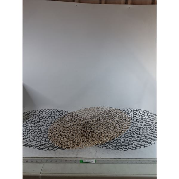 Metallic Gold & Black Vinyl Decorative Piece 24" ( as is,cannot ship)