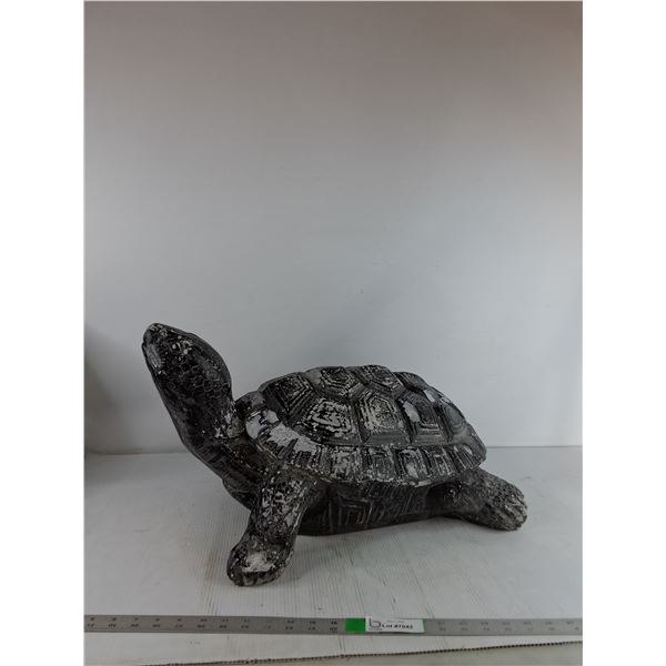 Rustic Decorative Tortoise Sculpture 27" ( as is, cannot ship)
