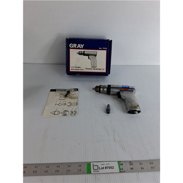 Gray 3/8" Air Drill (untested, as is)