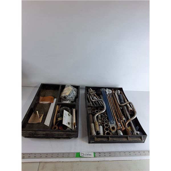 Sockets, Wrenches, Organization Trays, Screwdrivers, Misc ( as is, cannot ship)