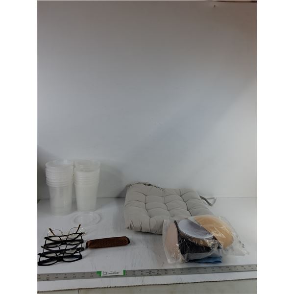 Glasses, Bra Cup Insert, Plastic Cups, Misc