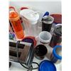 Image 5 : Water Bottles, Plastic Containers, Toastmaster Toaster, Measuring Pitchers, Bowls, Misc