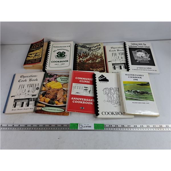 Assorted Cookbooks & John Jake's in The Big Country Book