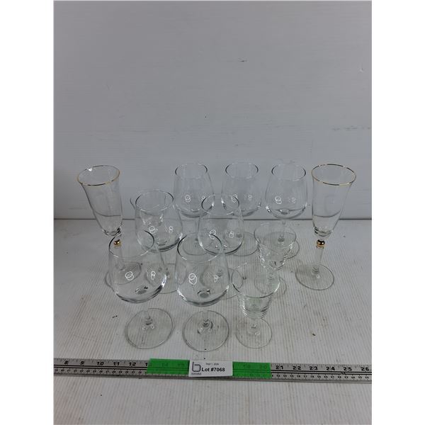 Assorted Glass Goblets