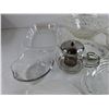 Image 3 : Glass Bowls, Tea Pot, Serving Platter, Divided Dish, Gravy Boat, Misc