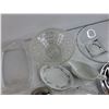 Image 9 : Glass Bowls, Tea Pot, Serving Platter, Divided Dish, Gravy Boat, Misc