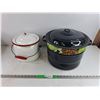 Image 1 : Enamel Canner & Enamel Stock Pot