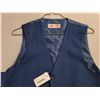 Image 2 : *Derks & FiveStar Uniforms French Blue Vest - Size 44, New