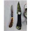 Image 2 : Throwing Knife, Pocket Knife & Coleman Compass