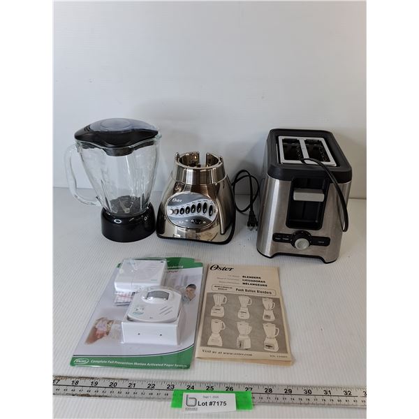 Oster Blender - Tested, Oster Toaster - Tested, Fall Prevention Pager System