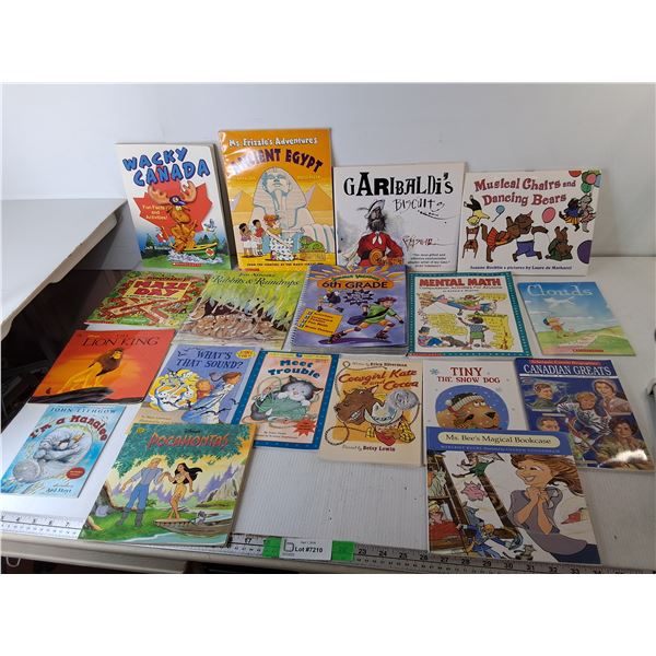 Kids' Book Lot- Pocahontas, The Lion King, Canadian Greats, Misc.
