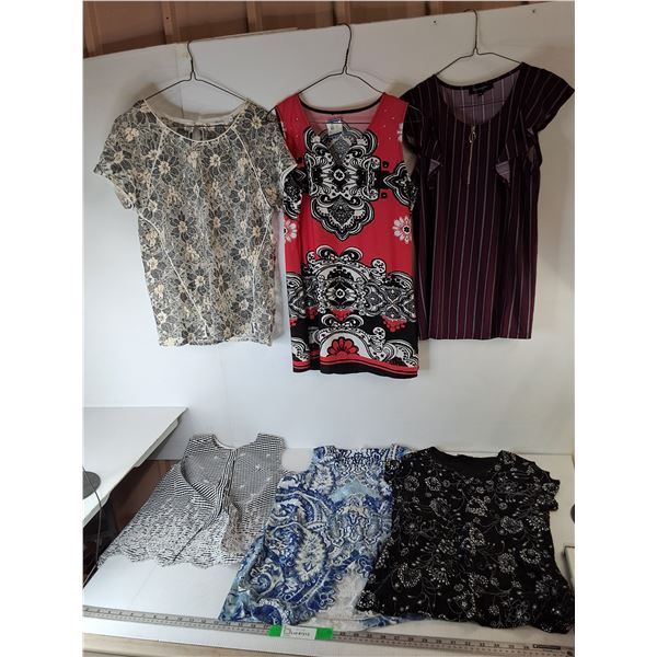 (6) Womens' Dress Tank Tops/Shirts- S to L