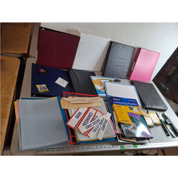 Binders, Crayons, Dry Erase Boards, Misc.