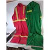 Image 1 : (2) Men's Coveralls, Red-50 & Green- 56