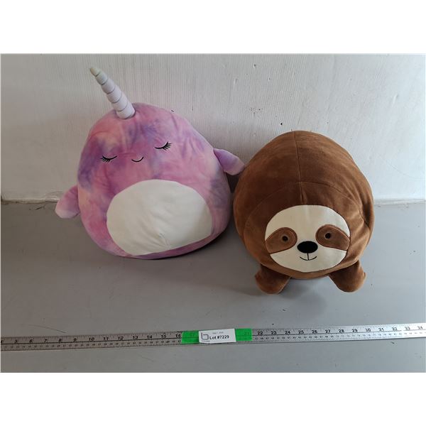 (2) Animal Plushies/Pillows