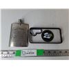 Image 1 : Jack Daniels Metal Flask & Approx. 6" x 3" CasePro Phone Case