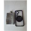 Image 2 : Jack Daniels Metal Flask & Approx. 6" x 3" CasePro Phone Case