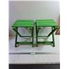 Image 1 : (2) Small Folding Chairs - 11x11x14"