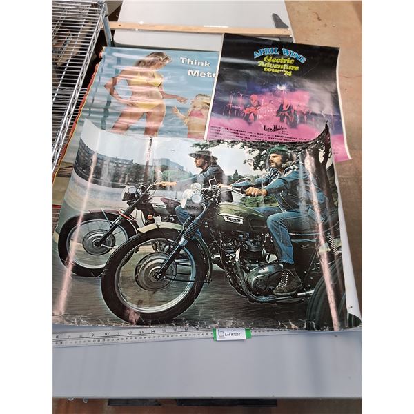 (3) Posters (Biggest is 33x24") & T-Square