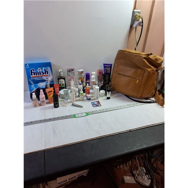 Fawn Women's Bag, Dishwasher Detergent, Assorted Hair, Skin, Nail Products, Pickup Only