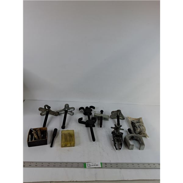 Overhead Valve Spring Compressor, Internal Coil Spring Compressor, Forged Steel Yokes, Misc ( as is)