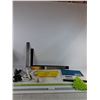 Image 1 : (2) Squares, Dust Pan, Extension Cords ( as is)