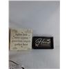Image 3 : Wooden Stool, Artificial Plant, Wall Decor Signs, Misc ( as is)