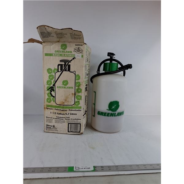*Greenlawn 1.5 Gallon Sprayer ( as is, substance inside unknown, cannot ship)