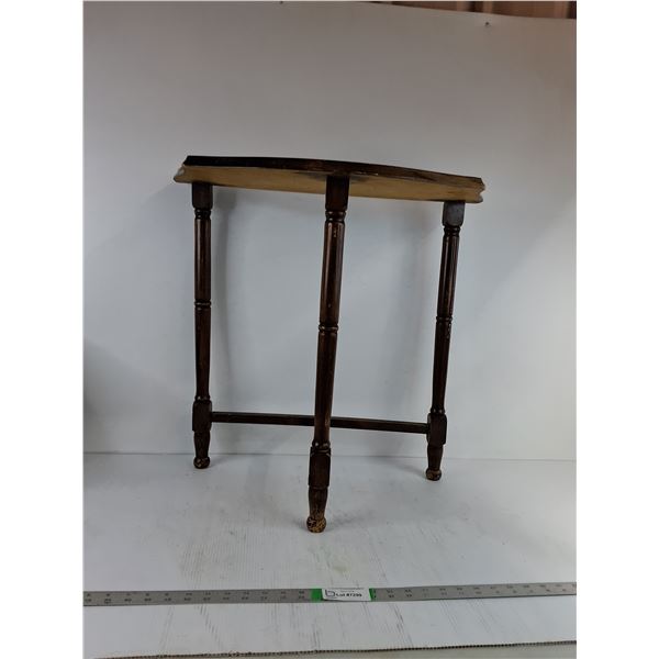 Wood Side Table 24"X12"X24" ( Cannot ship, as is)