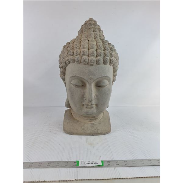 Buddha Head 9"x7"x20" ( some cracks, as is, cannot ship)