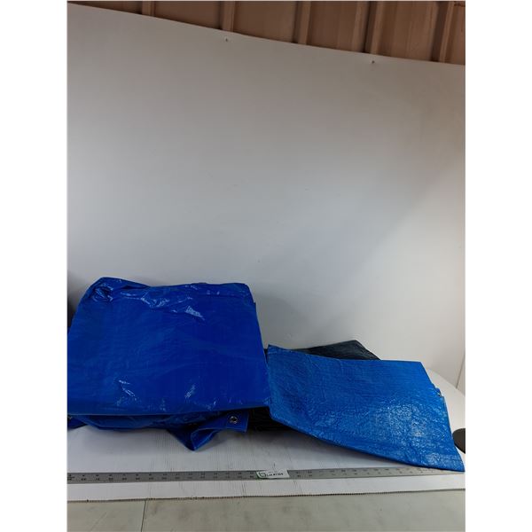 (4) Assorted Tarps (Up to 142"x56")