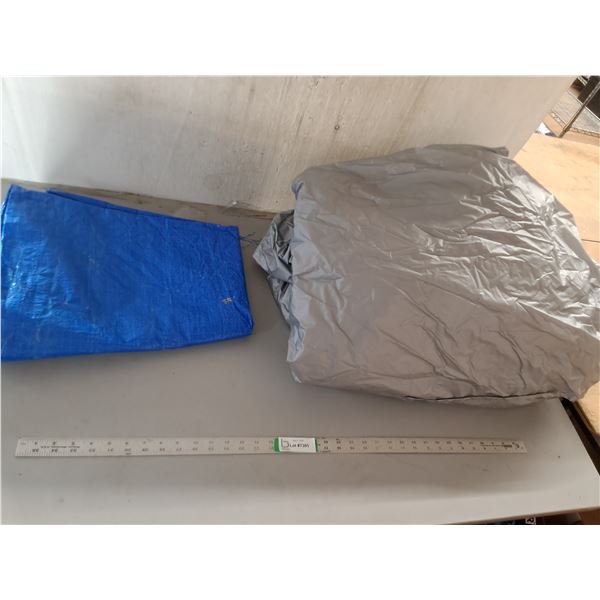 Automotive Cover 10ft x16ft, Tarp 84"x 66" ( as is)