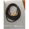 Image 1 : Heavy-Duty Black Rubber Extension Cord ( as is)