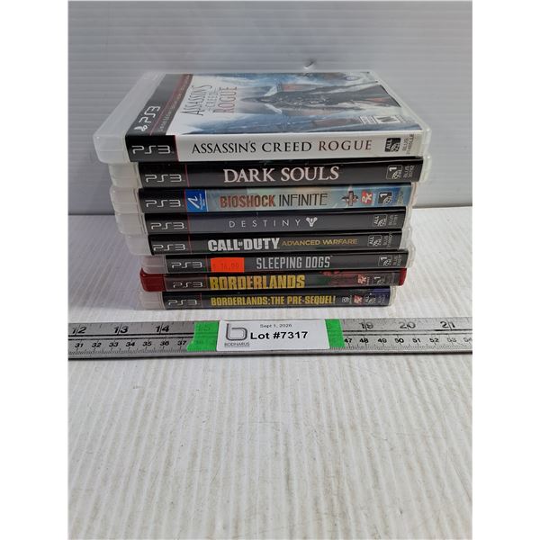 (8) Playstation 3 Games-Dark Soul,Borderlands,Call of Duty,Destiny and others