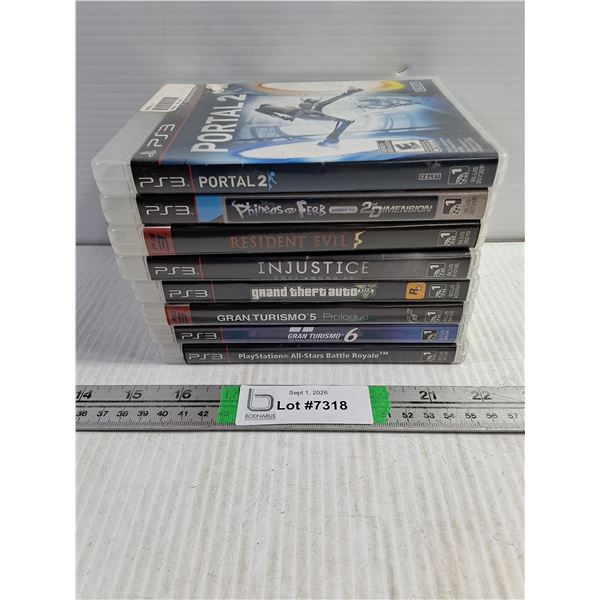 (7) Playstation 3 Games-Injustice,Gran Turismo,Resident Evil and others